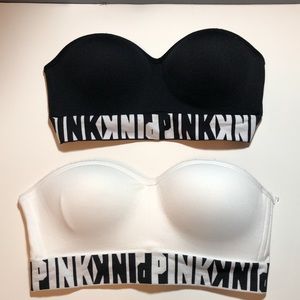 Strapless push-up bras from Pink